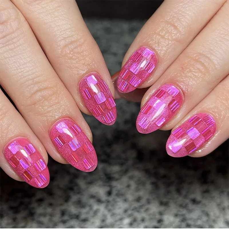 Self-Adhesive Super Fit Nail Bed Velvet Artificial Nail Tips Press On Nail