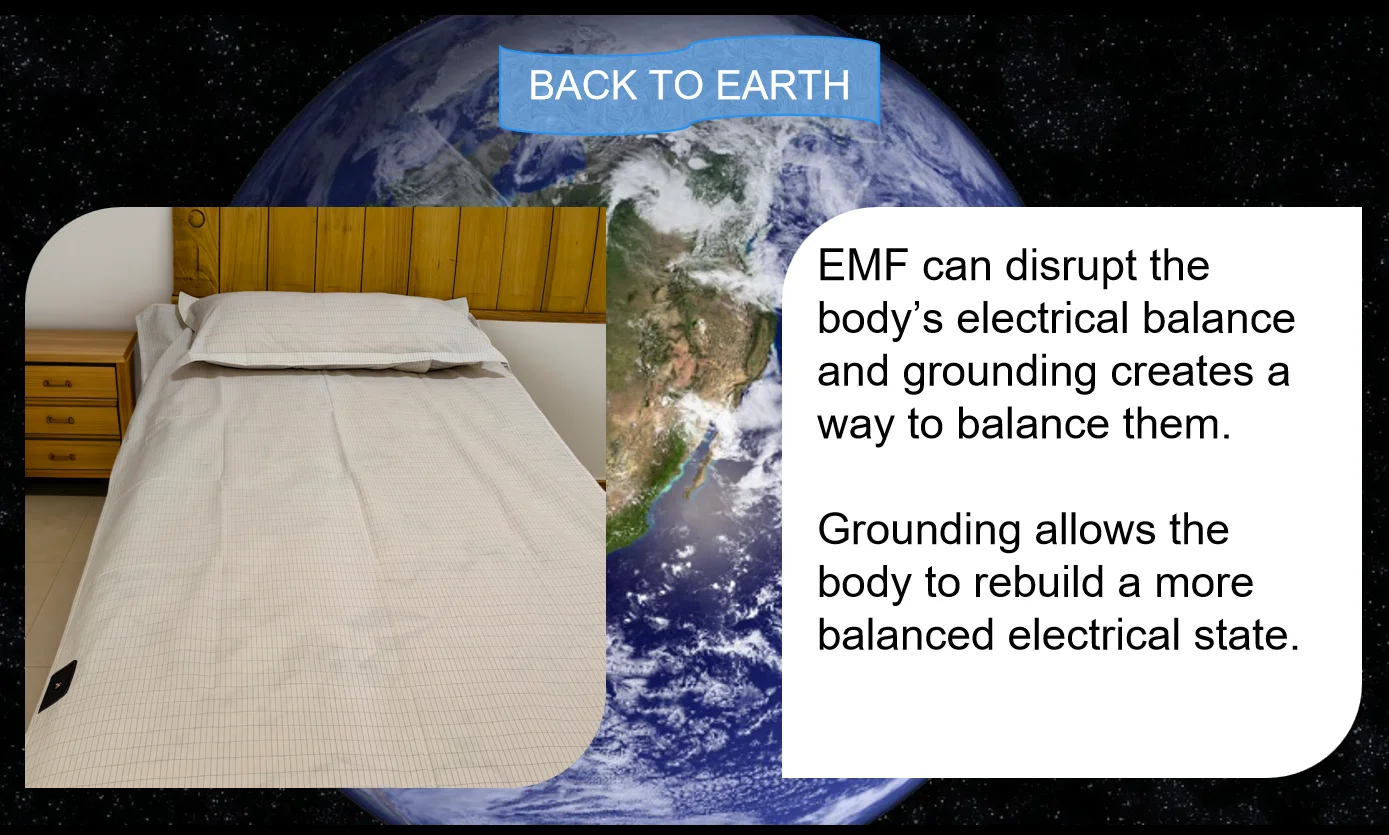 Conductive Earthed flat Grounding Bed Sheet  For Earthing Sleeping