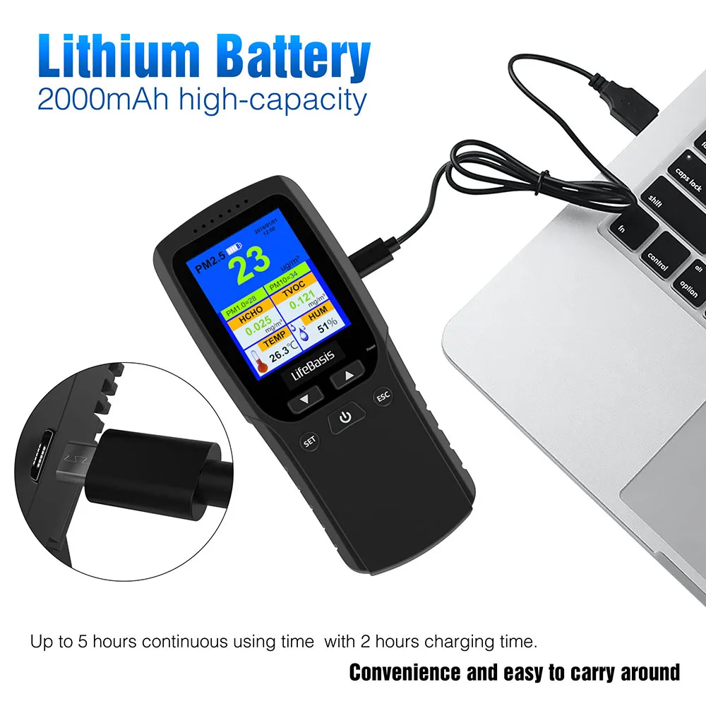 household formaldehyde air quality monitor for pm 2.5 air quality monitor analyzer