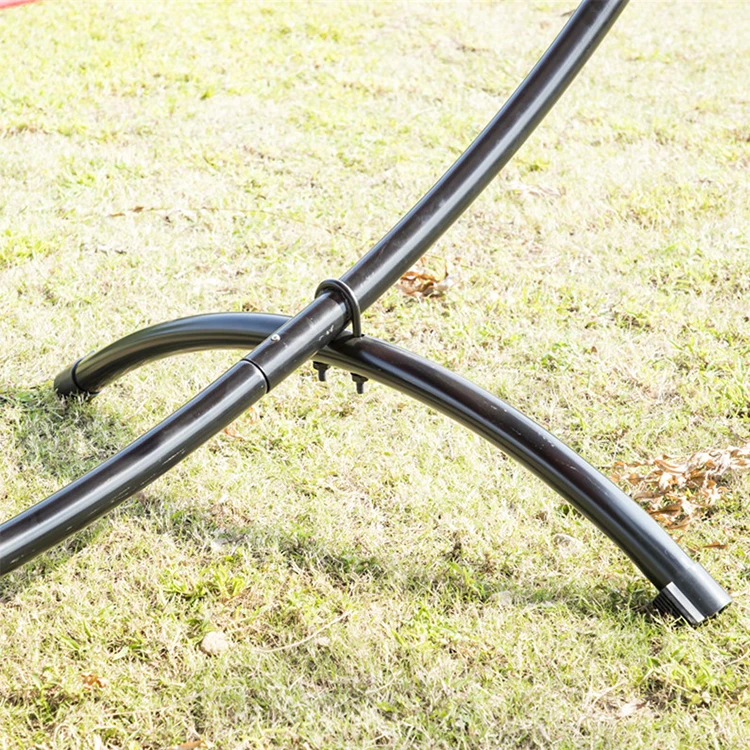 Портативный холщовый гамак для кемпинга на 2 человек, подвесная качели из ткани в полоску, устойчивая деревянная палочка, для использования на открытом воздухе