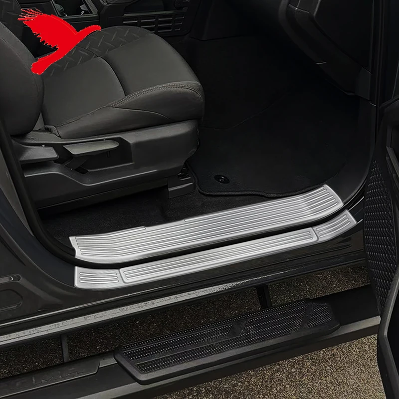 Side Door Sill Scuff Plate Threshold Entry Guard Covers For Toyota Tacoma 2024