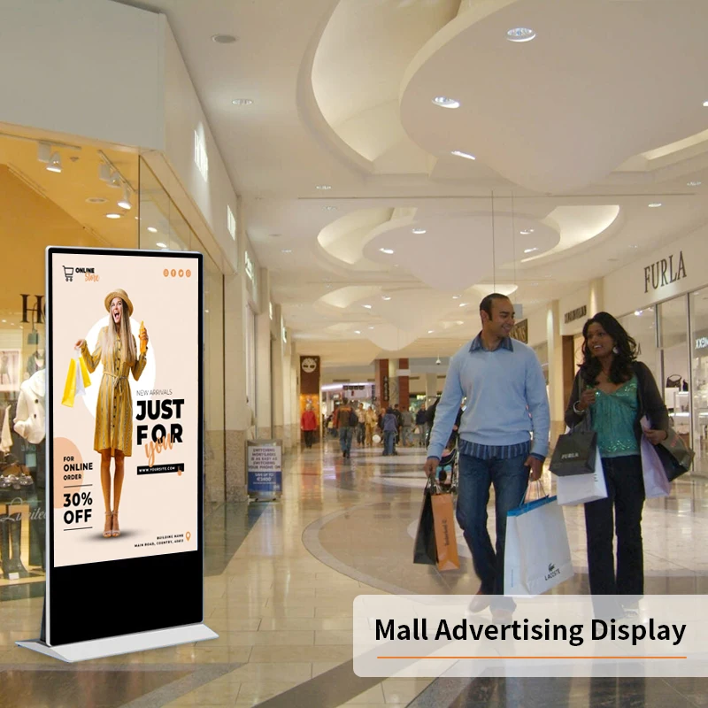 interact screen lcd advertising player totem screen digital signage and displays