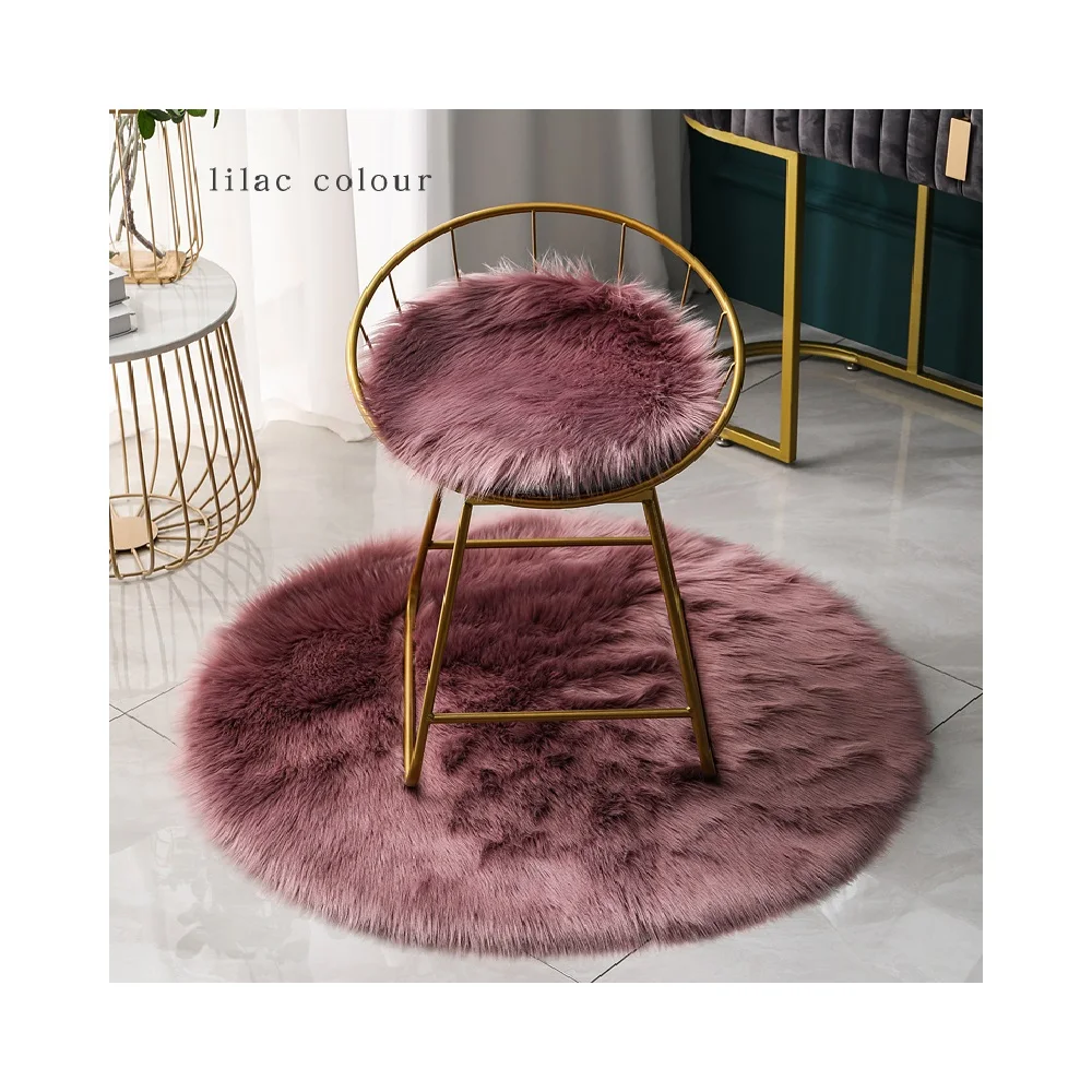 Plush carpet round lovely girly heart ins living room bedroom chair cushion