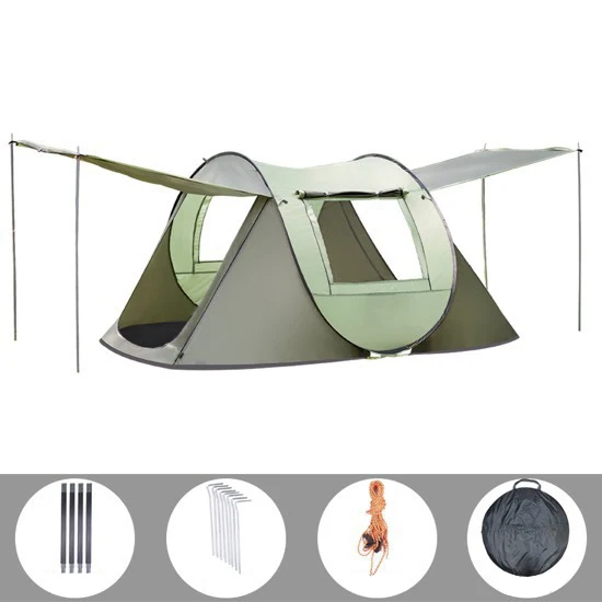 Boat Type Pop up Camp Tent Easy Quick Setup Luxury 4-8 People Waterproof Big Space Automatic Tents Camping Outdoor Open Tent
