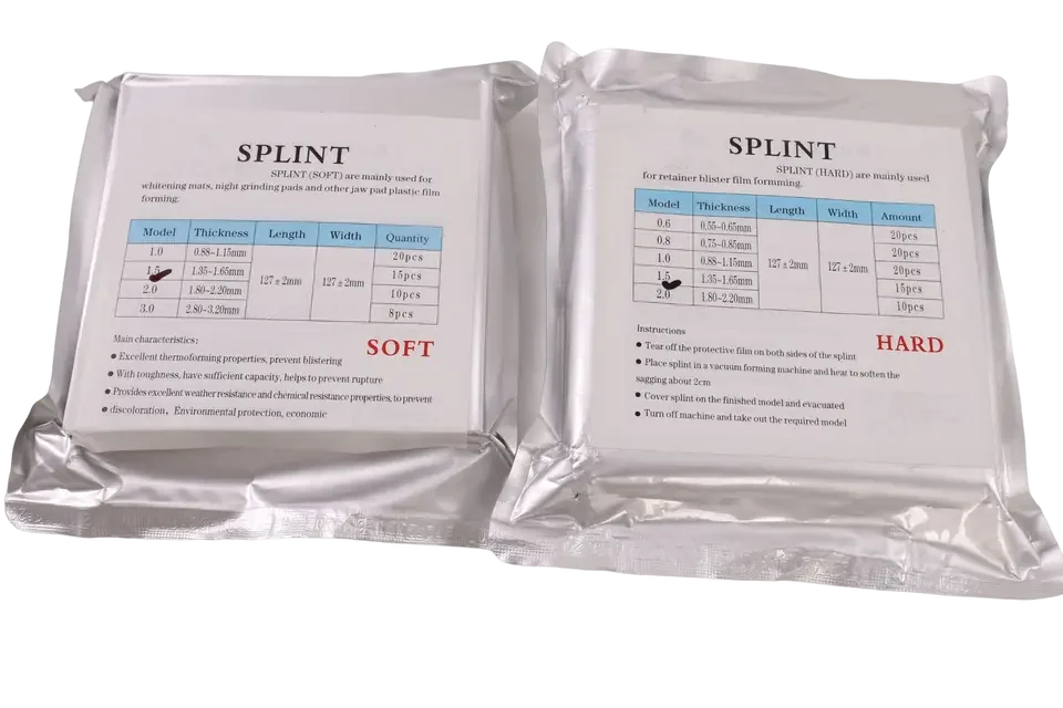 Food Level Hard Soft Dental Pvc Vacuum Forming Sheets Abs Plastic Teeth Clear Cutter Aligner Sheets