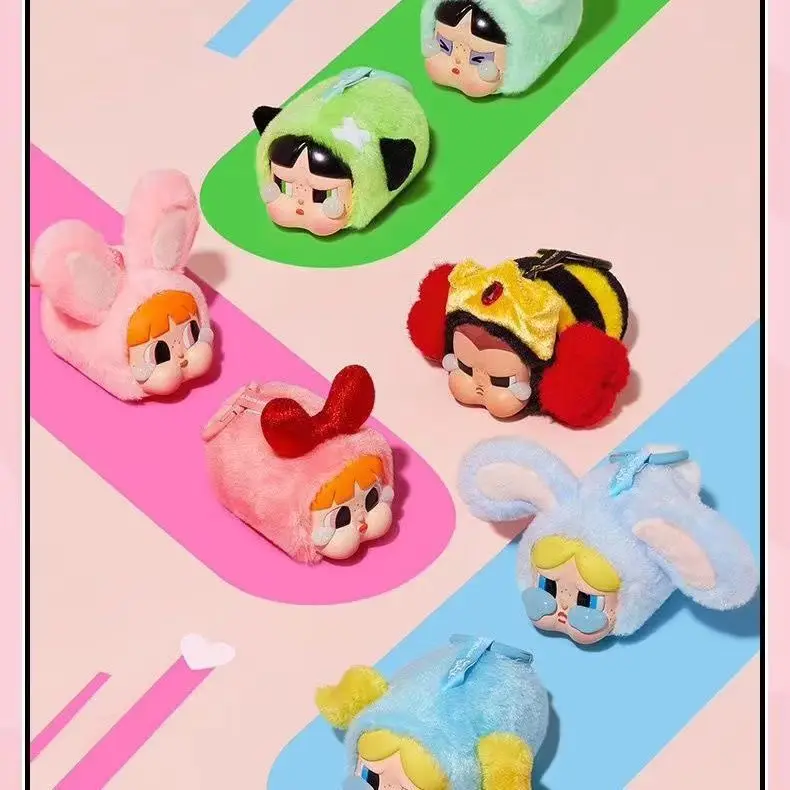 Popmart Crybaby Powerpuff серия для девочек виниловый слепой бокс случайный