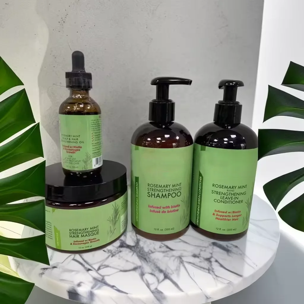 Natural Organics Rosemary Mint Hair Growth Oil Nourishing Repairing Hair Care Set