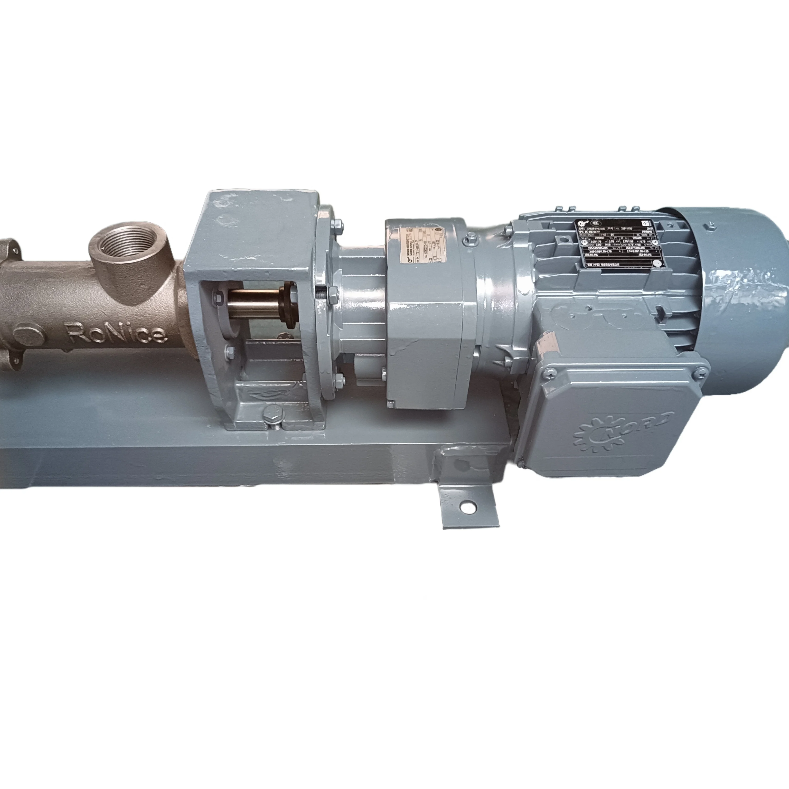 RoNice  as Netzsch NM021BY01L06B Screw Pump for flocculant solution