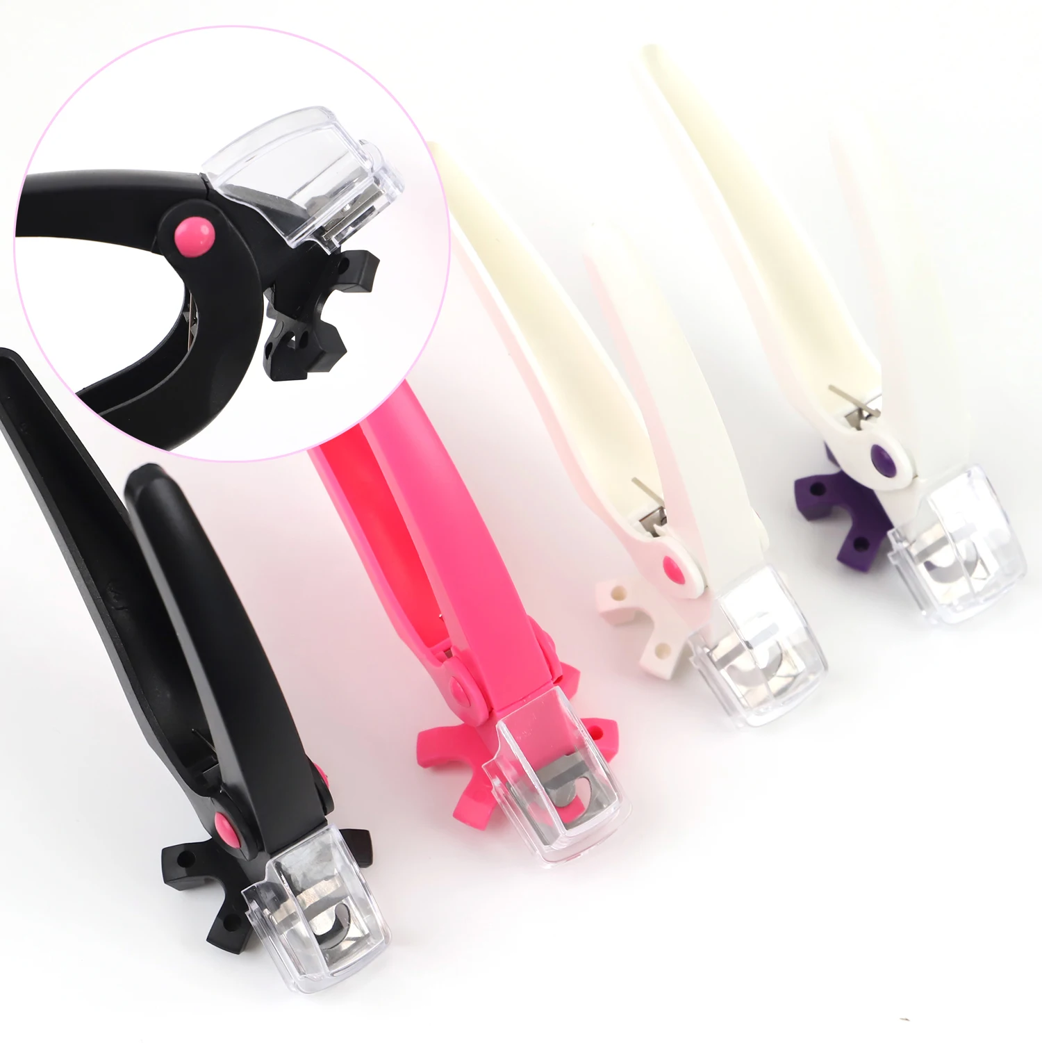 Manicure Scissor Pedicure Art Acrylic False Nail Dial Clipper False Art Nail Tips Edge Cutter For False Nails