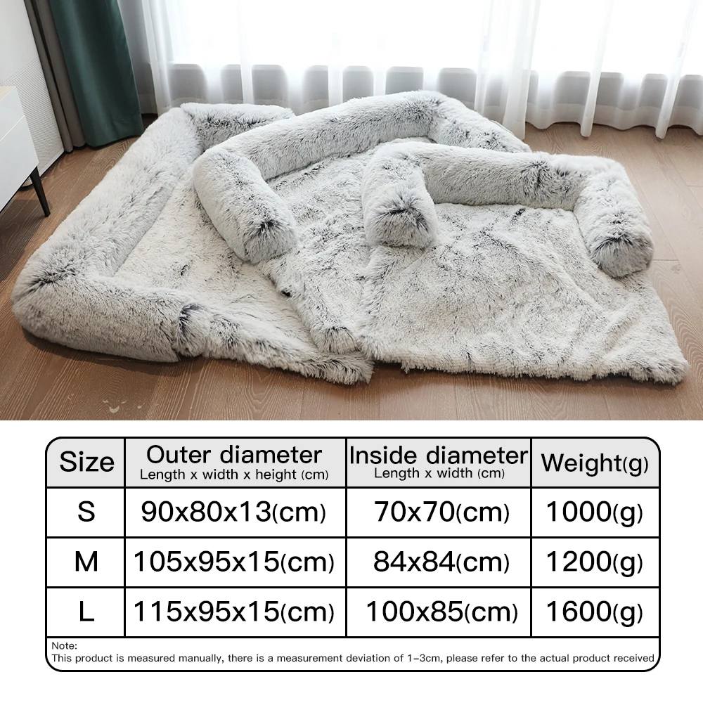 
CF factory multifunctional pet mattress with removable dog plush pillow furret plush Pet Beds & Accessories pet beds dog bed 