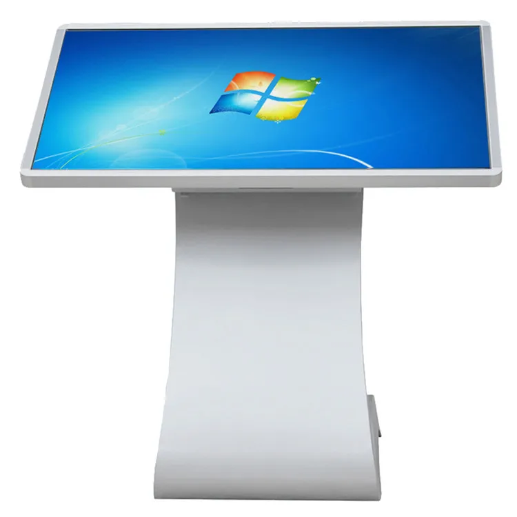Customized windows Android system K shape base wall mount vertical digital signage display kiosk displays totem tv