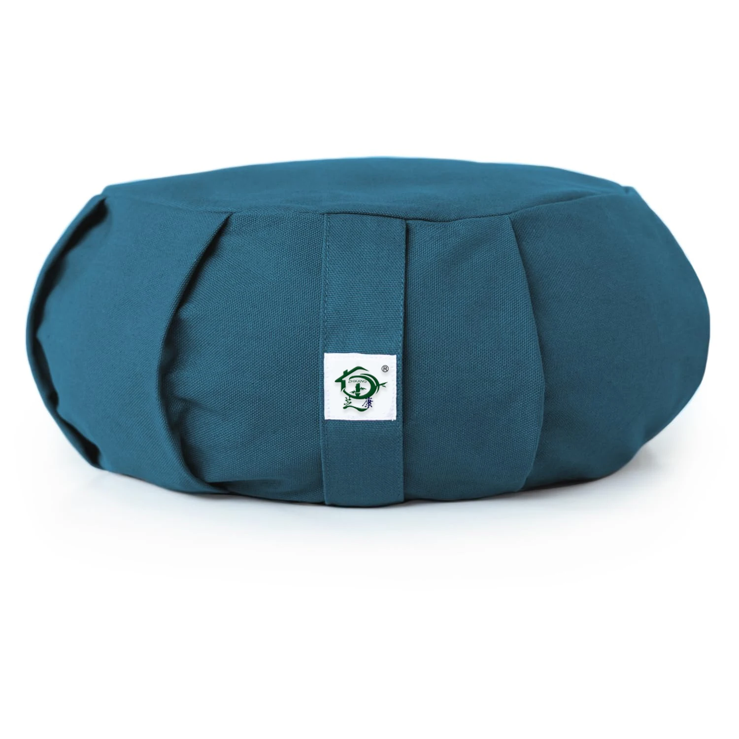 Organic Zafu Floor Pillow Round Buckwheat Husk Filled Yoga Meditation Cushion