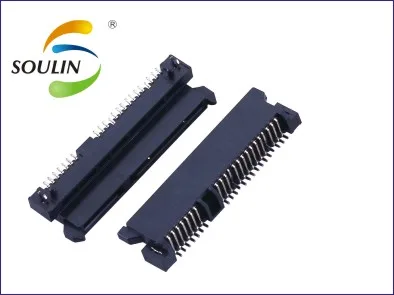 Solder type 7+15 smt type sata connector