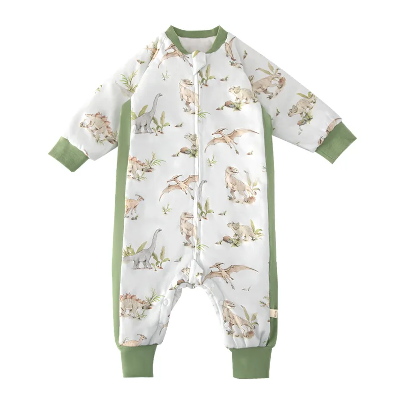 100% Cotton Baby Sleepsuit Kids Baby Sleeping Bags Two Way Zipper Double Layer Baby Sleeping Sacks