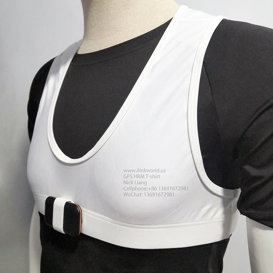 
heart rate monitor GPS T-Shirt Half and sleaveless (HRM sensor not included, GPS pocket on the neck) 