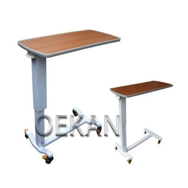 Hospital Furniture or Medical School Use Metal Ergonomical Design Envirment Friendly Moving Bedside Table for One