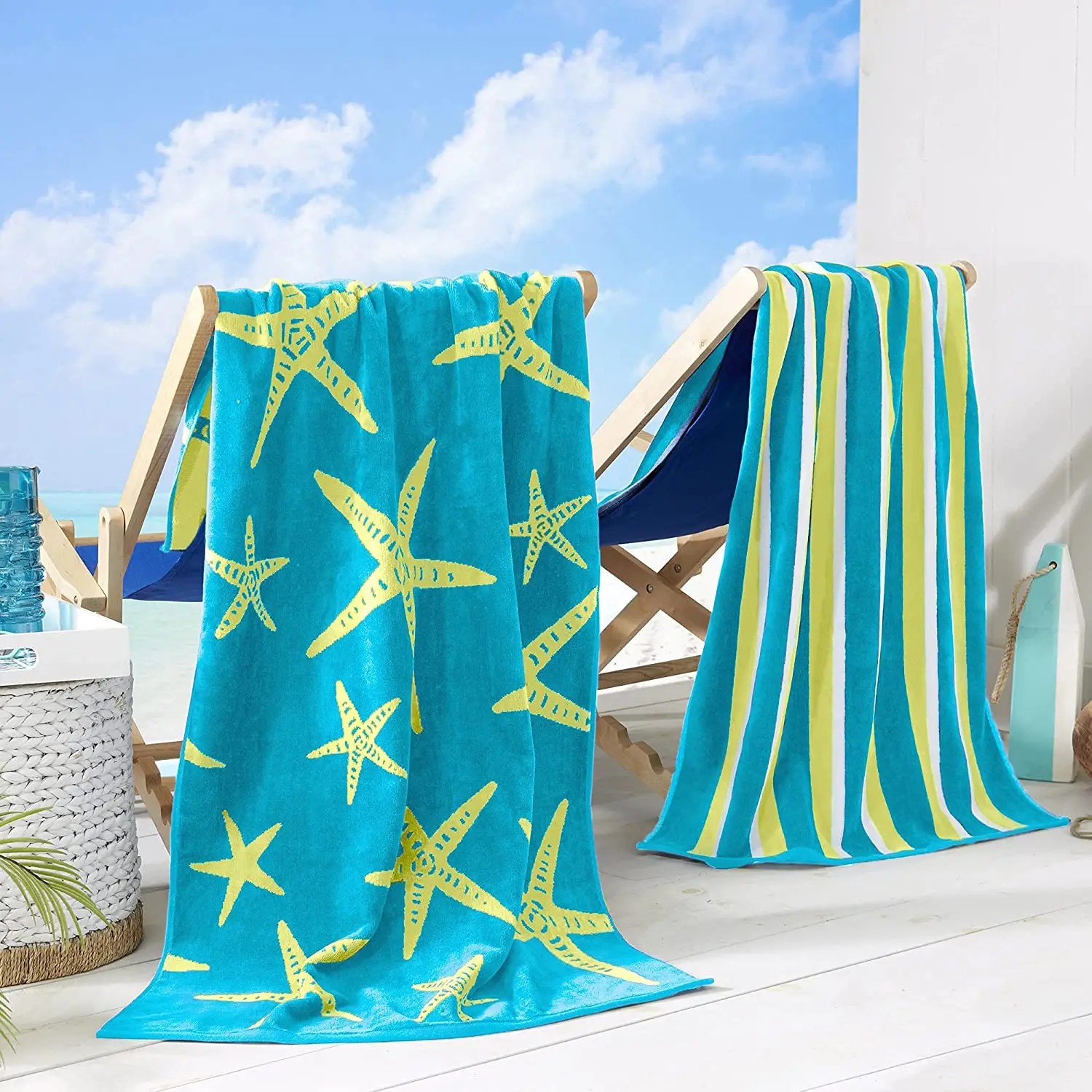 Wholesale small MOQ Amazon hot selling two side print quick dry summer large sand fee proof microfiber custom beach towel