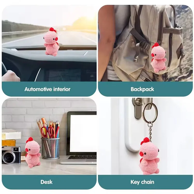 Crochet hand sewing animal toy set yarn for knitting yarn for adults and kid other embroidery usable sewing supplies