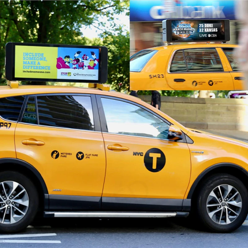 Premium Materials Easy Installation Led Screen Factory Customization Full Color Car Top Taxi Led Display Screen