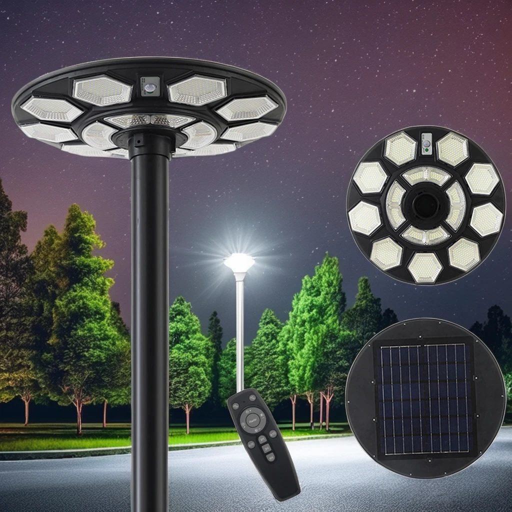 UFO Solar Light 500W and 800W Outdoor LED Light Waterproof Solar Street Light for Garden with Solar Cell