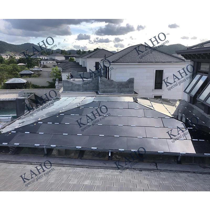 Custom solar panel europe warehouse 105W 300W 400W 500W pannello solare photovoltaic transparent glass Cdte solar glass