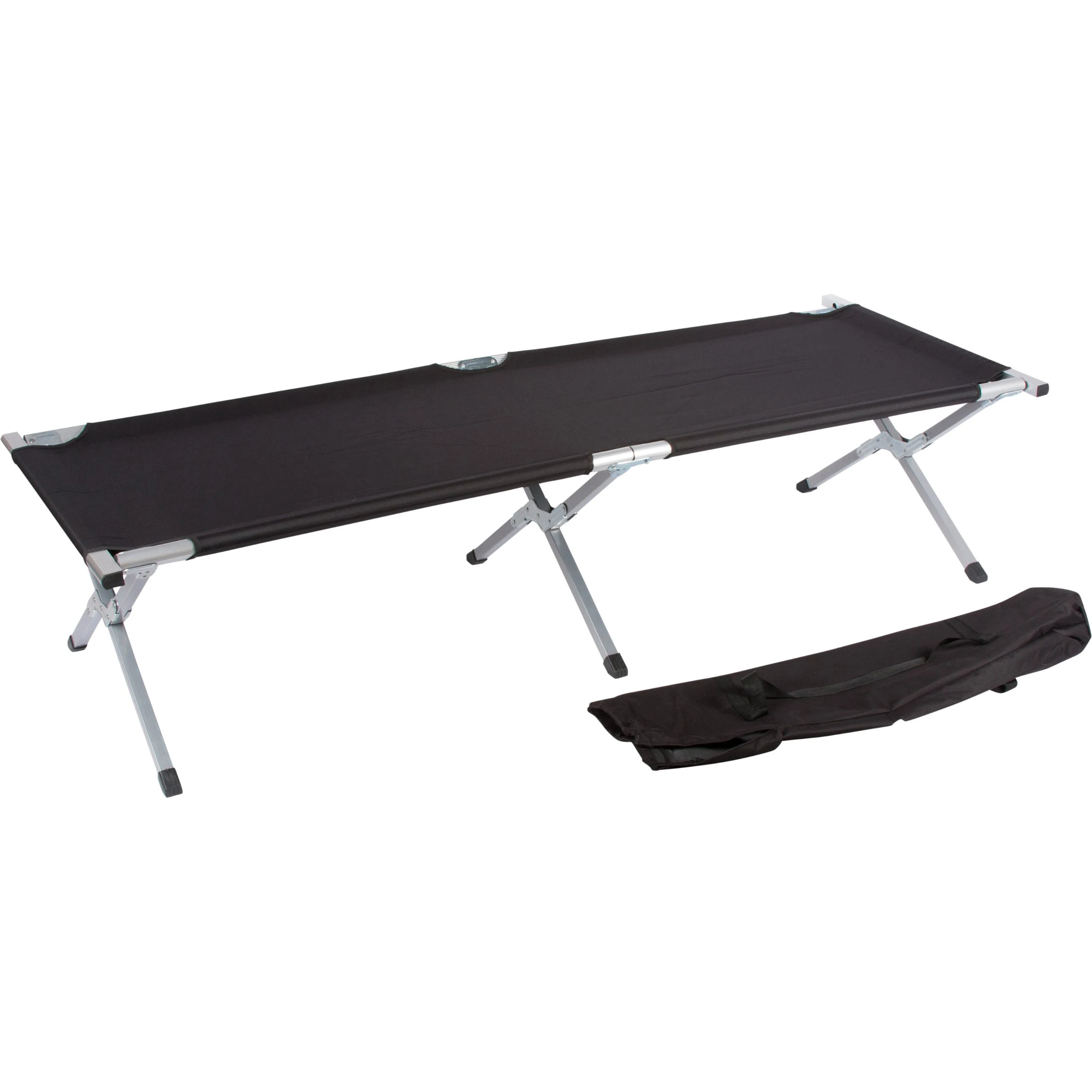 Wholesale Aluminum Tube Lightweight Portable Travel Cheap Folding Camping Cots Tanning Hiking Adults Sleeping Bed with Carry Bag