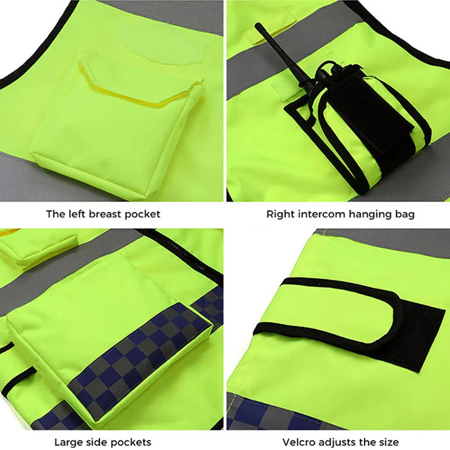 Road traffic Industrial construction safety work clothes High visibility safety working vest reflective vest