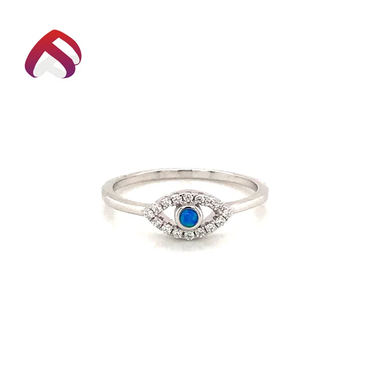 Opal Gem Ladies Topaz Ring 925 Sterling Silver rings jewelry women