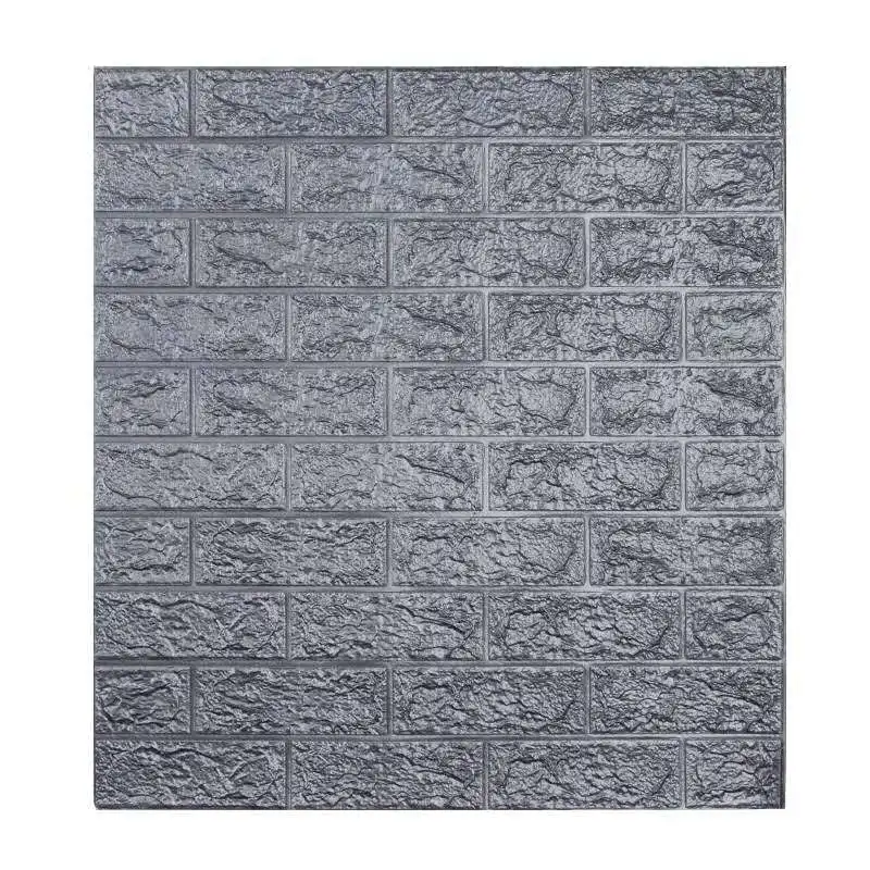 Hot Sale Modern 3D Brick Wall Stickers Embossed PE Foam Wallpaper