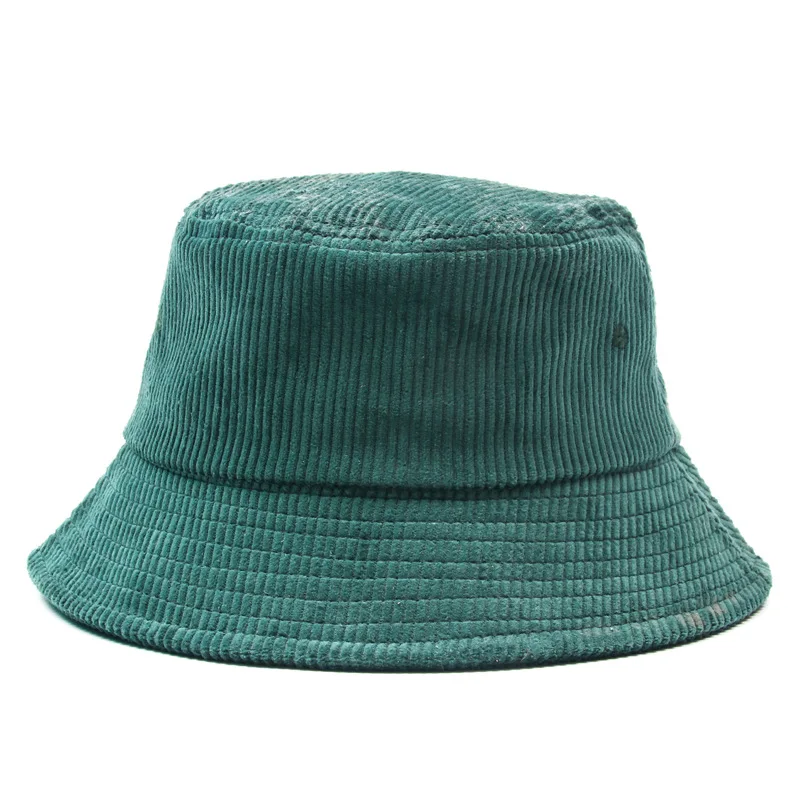 wholesale custom chapeau bob plain blank solid nude pink blue khaki corduroy italian utility newhattan lime coudroy  bucket hat
