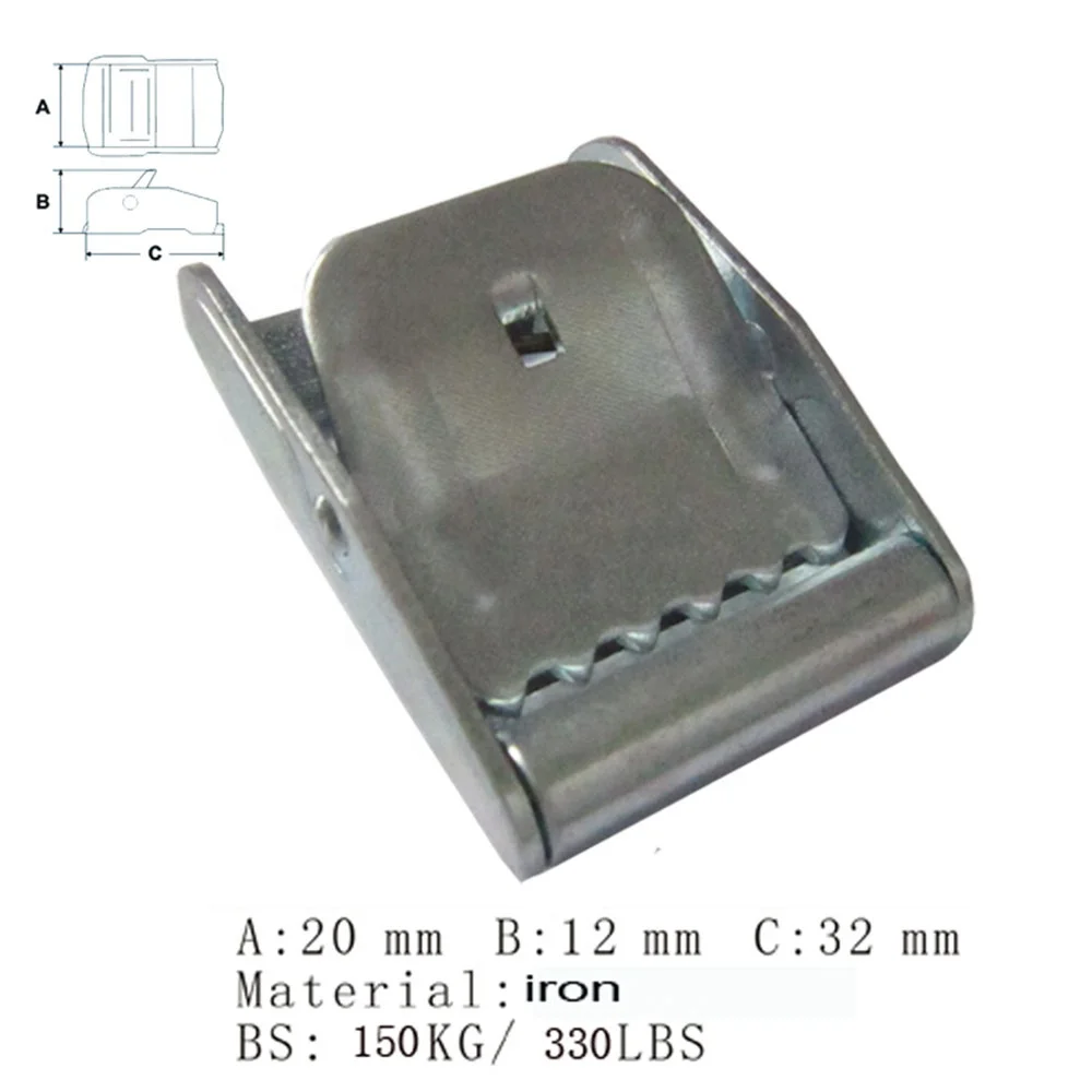 
Factory Price 20mm Light-Duty Steel Cam Buckle 