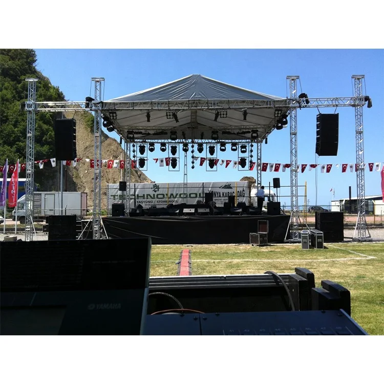 300x300mm light weight heavy loading aluminum lighting stage roof truss for DJ line array screems