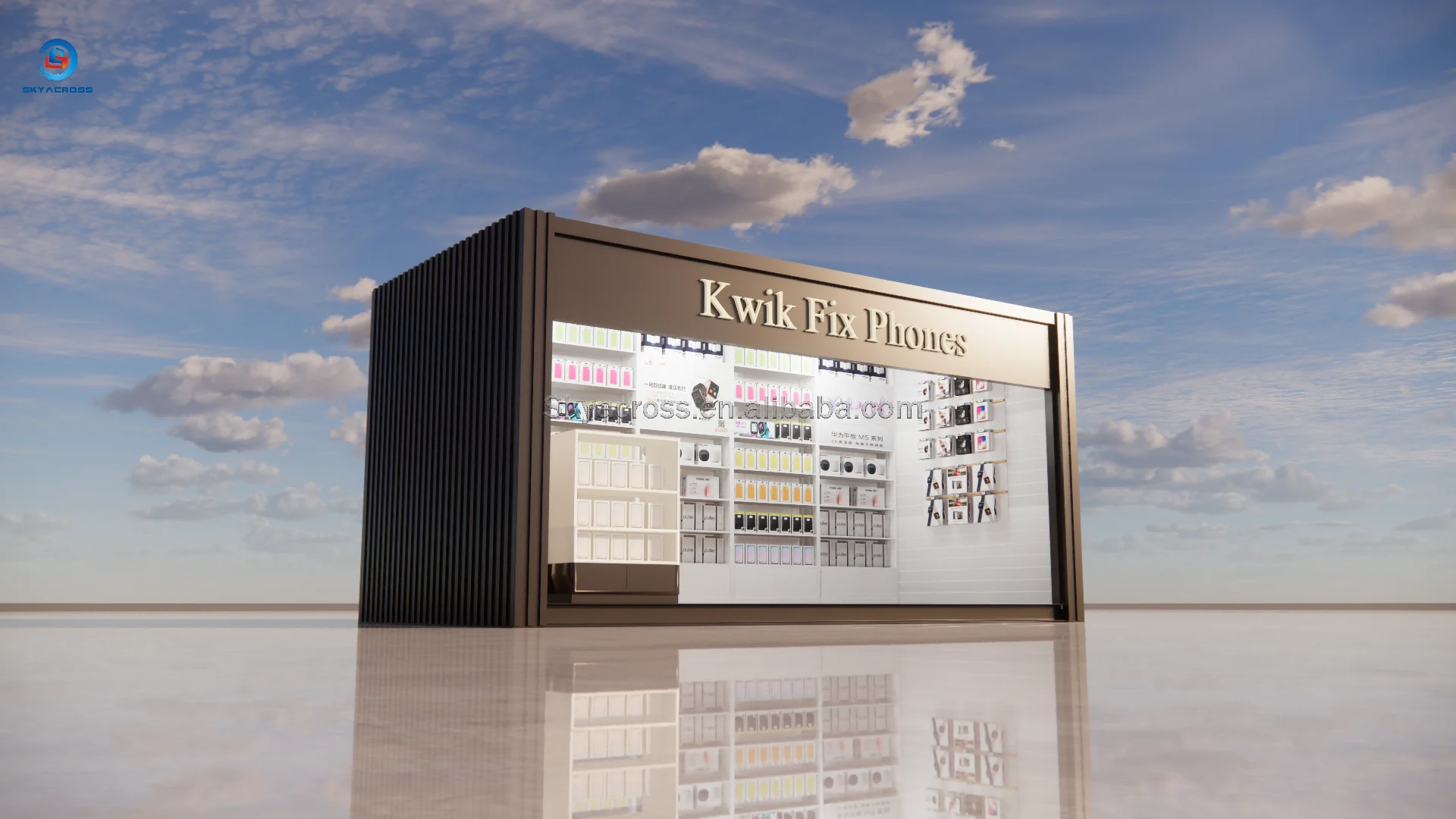 20FT Mini Pop up Shop Container Coffee Shop Bar Fast Food Restaurant Convenience Store Kiosk Booth