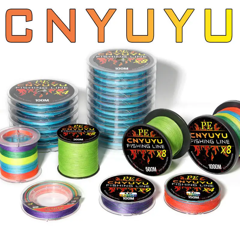 KEKAXI  strong 4 8x strands water color pe 100lb 80lb nylon/fiber braided fishing line