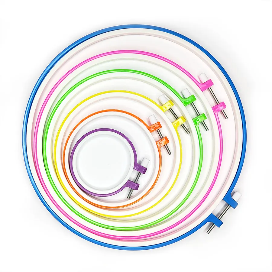 Embroidery Frames& embroidery plastic hoops candy colors