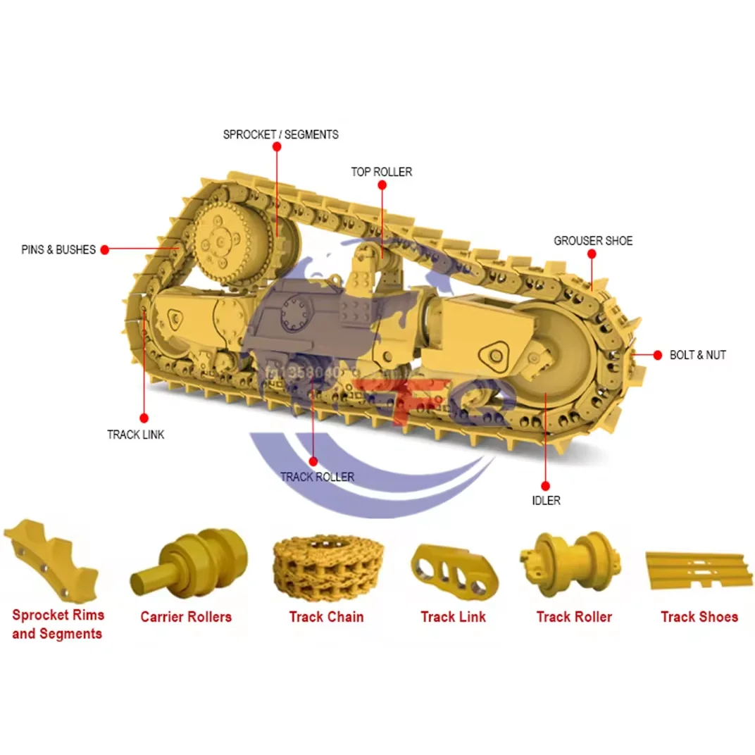 D4c D4e D4d D5 D5h D6c D6h D6d D6e Undercarriage for Caterpillar Spare Parts Track Chain Excavator Spare Undercarriage Parts