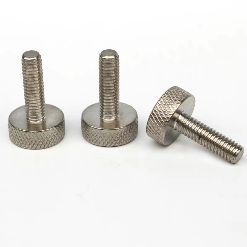 Hot Selling Product Metric Thumb Screw M6 Stainless Thumb Screw Stainless Knurled Thumb Screw Stainless Steel Plain Flat