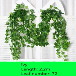 New Indoor Decorative Artificial Wall Plant Climbing Ivy Plants For Garden Ceiling Decoration