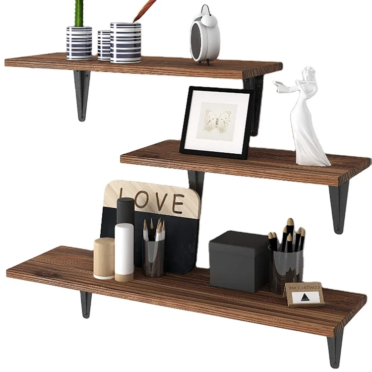 
Floating rustic wooden wall storage wall mountedwedding decoration wall 