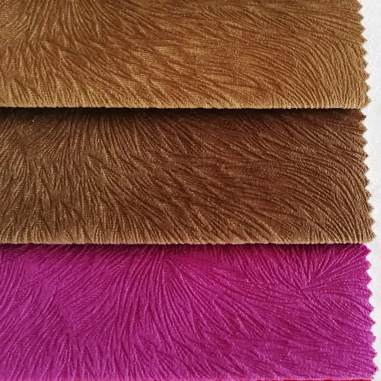 Бесплатный образец бархатной ткани из 100% полиэстера с натягивающейся тканью флока