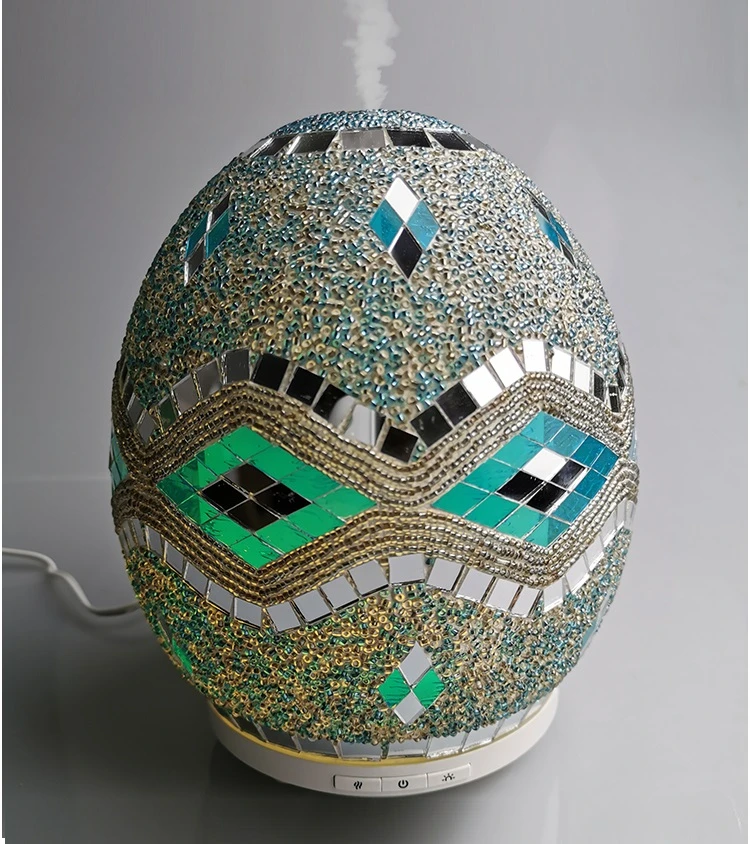 
3D glass housing 250ml water tank rainbow color LED changing lights with factory cost aroma diffuser 