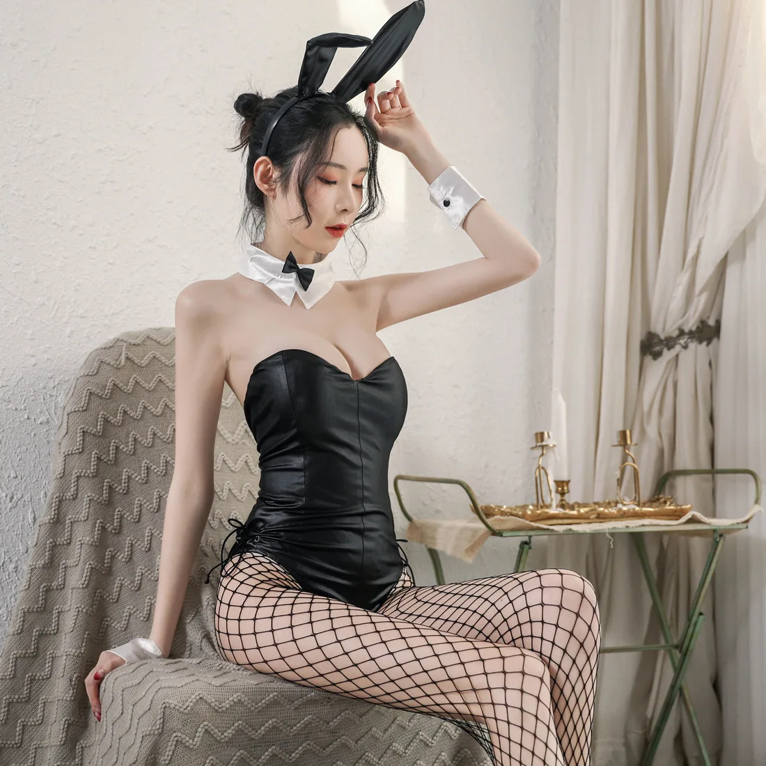 Wholesale Sexy Bunny Role Play Costume Japanese Adult Woman Animal Sexy Cosplay Lingerie Bodystockings