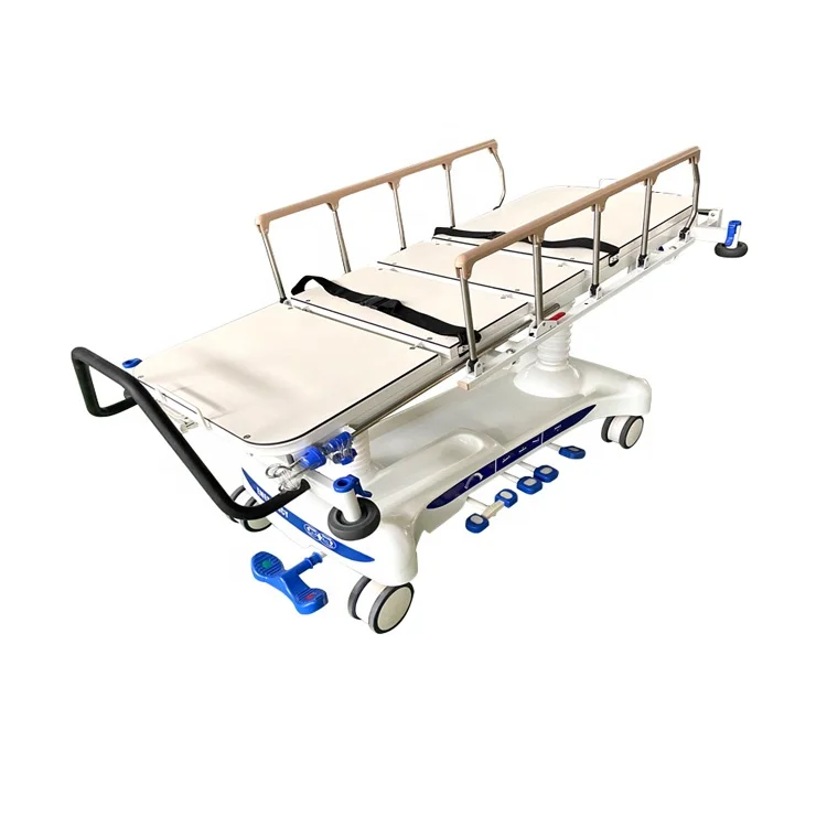 Factory price Hospital Equipment Hydraulic Medical Cart Transport Trolley For Patient