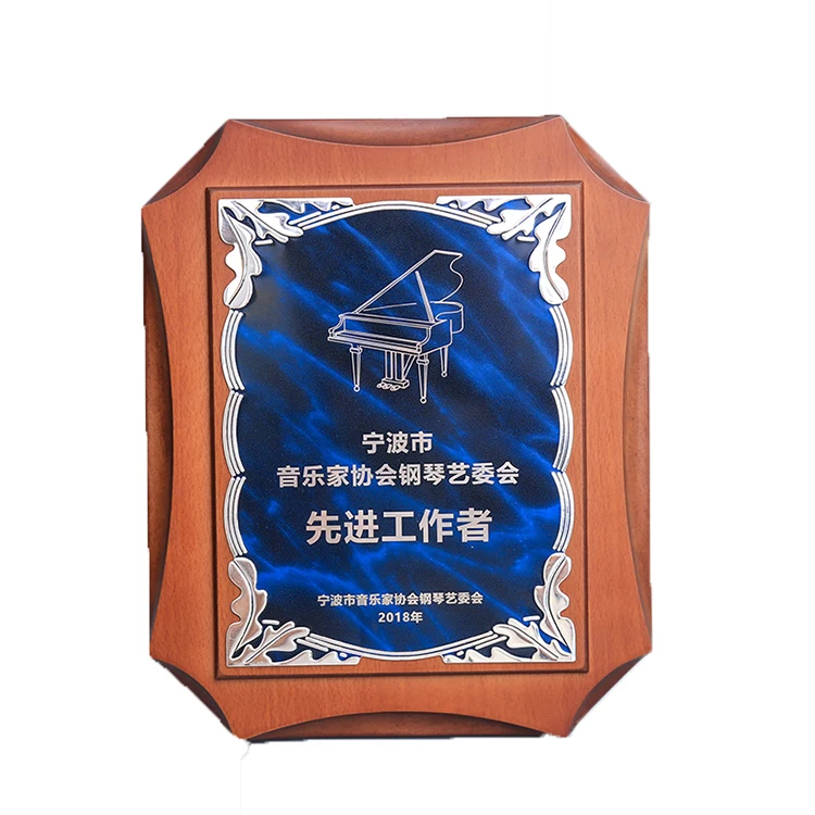 Custom High Quality Plaques Souvenir Wooden 3D Shield Award Plaques for Royal Army