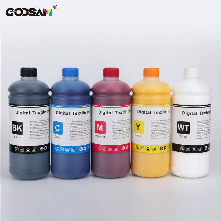Goosam Eco Friendly A3 Heat Pressure DTG Digital Bulk Refill T Shirt Textile Ink For Brother GT 3 381 GTX PRO DTG Printer