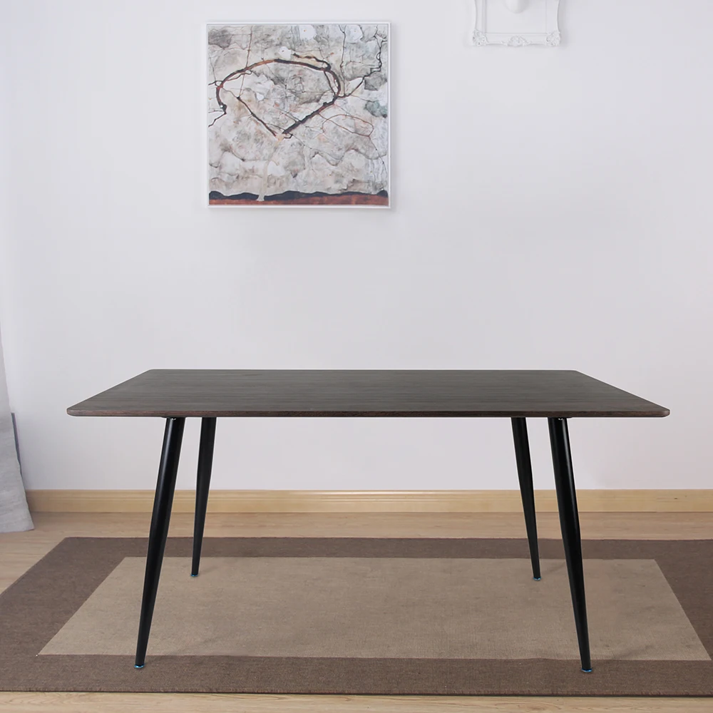 Custom cafe widen large rectangular wooden dining table for home