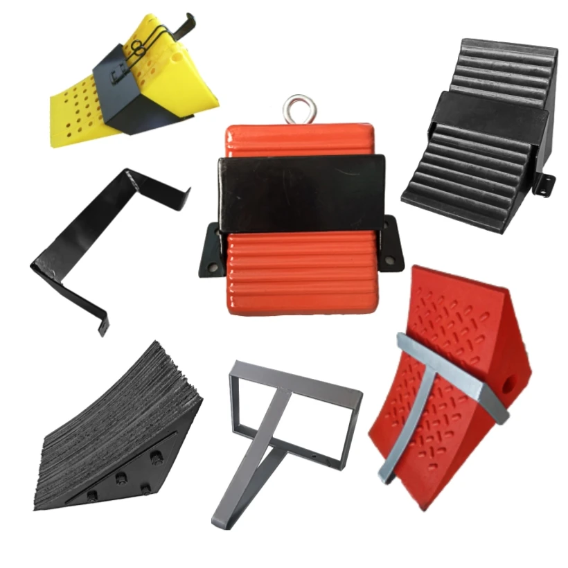 Hot Sale High-impact Plastic Wheel Chocks Heavy Duty Truck Portable Plastic Wheel Chock Tire Stopping for Car Safety