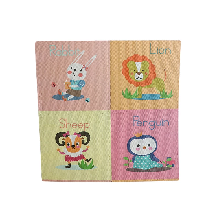 Custom Soft Puzzle Play Mat Developing Carpets Kid Rugs Children Colorful Cartoon Pattern Carpets