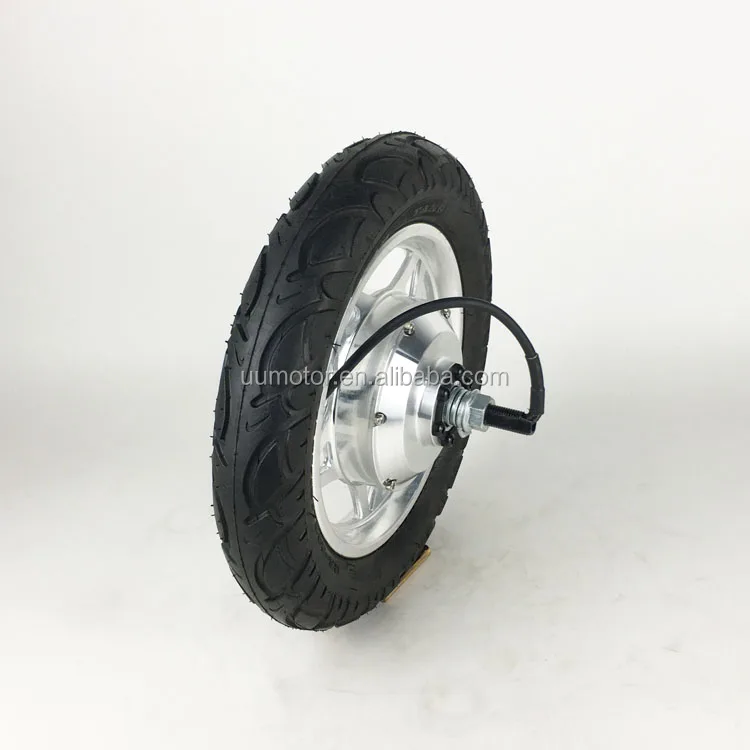 M 12inch compact brushless geared dc hub motor for electric scooters with hall sensors