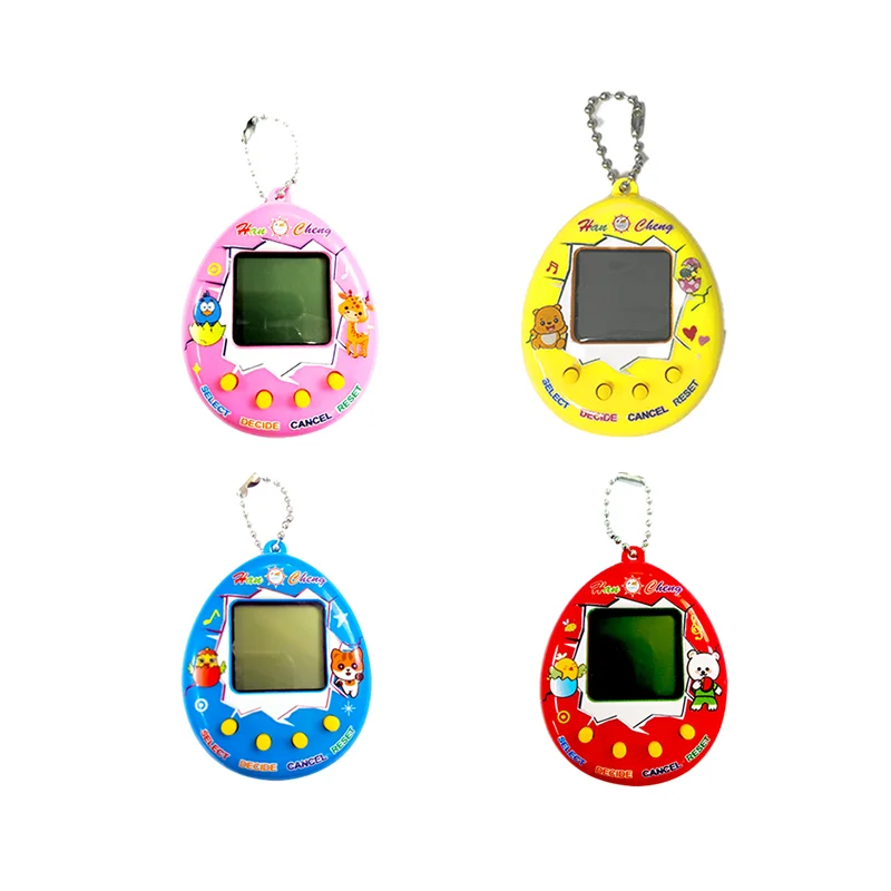 Electronic Pets Nostalgic Electronic Pet Game Toy Tamagotchiuni Animal Egg Keychain Giga Virtual Digital Pets